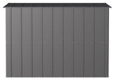 Classic Galvanized Steel Storage Shed, Charcoal, 8-ft x 4-ft U9A6 - product image 8