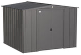 Classic Galvanized Steel Storage Shed, Charcoal, 8-ft x 8-ft M4C3 - product image 1