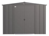 Classic Galvanized Steel Storage Shed, Charcoal, 8-ft x 8-ft M4C3 - product image 3
