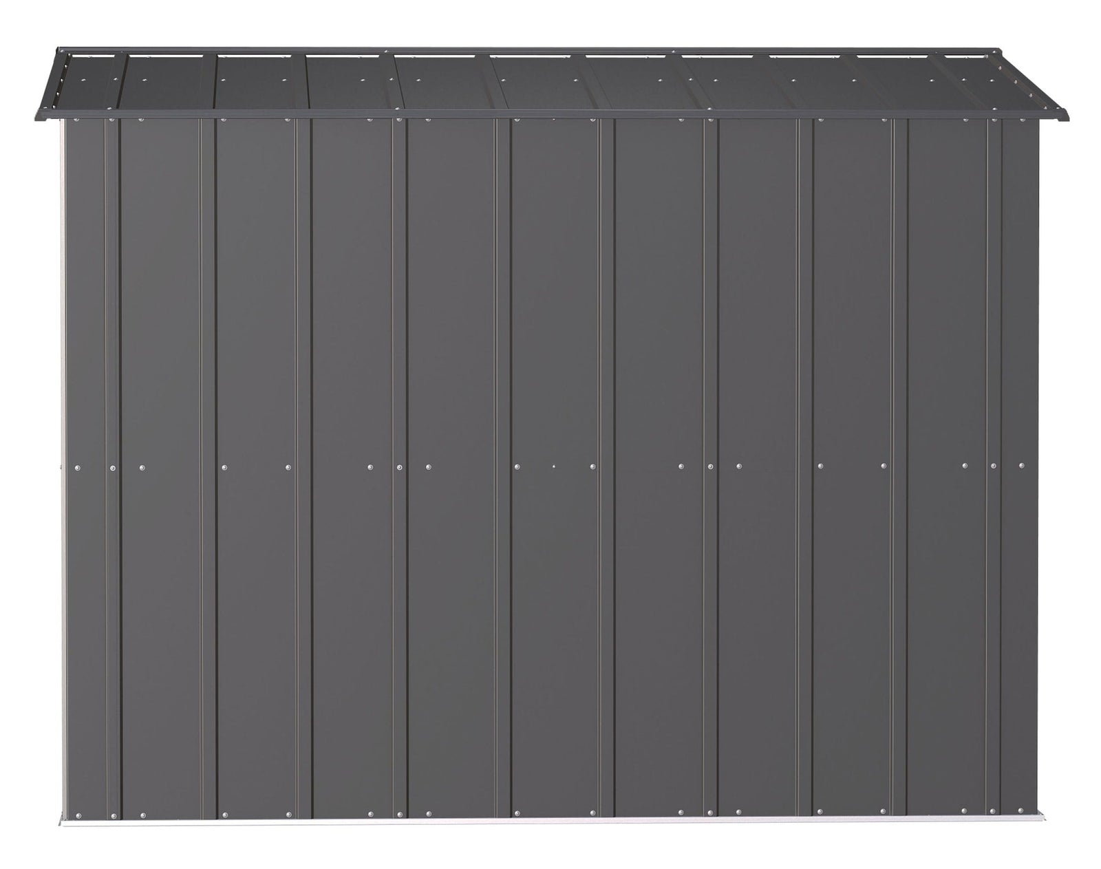 Classic Galvanized Steel Storage Shed, Charcoal, 8-ft x 8-ft M4C3 - product image 6