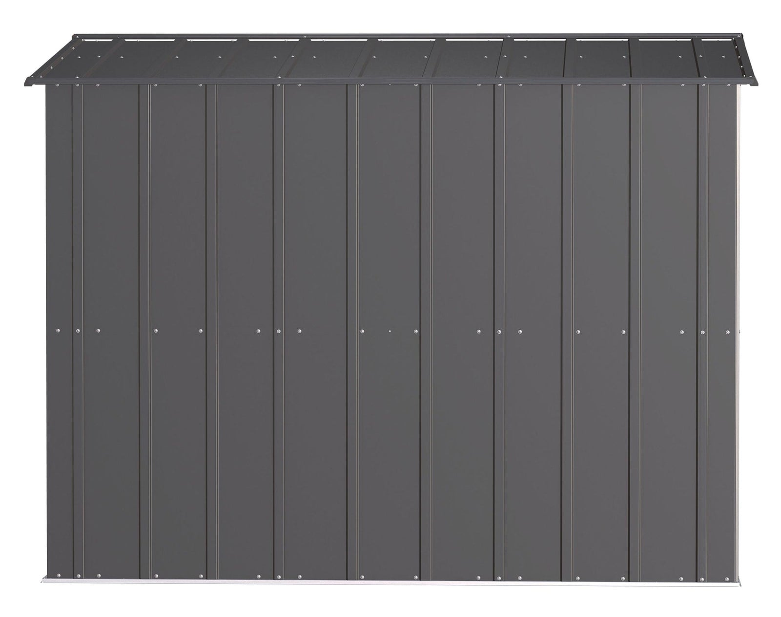 Classic Galvanized Steel Storage Shed, Charcoal, 8-ft x 8-ft R9H1 - product image 7
