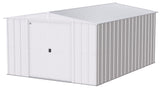 Classic Galvanized Steel Storage Shed, Flute Grey, 10-ft x 14-ft S9B5 - product image 1