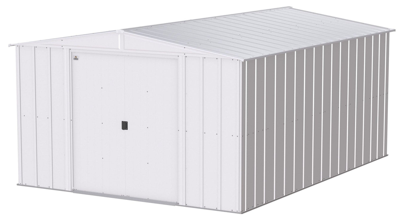Classic Galvanized Steel Storage Shed, Flute Grey, 10-ft x 14-ft S9B5 - product image 1