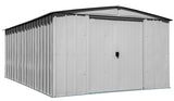 Classic Galvanized Steel Storage Shed, Flute Grey, 10-ft x 14-ft S9B5 - product image 3