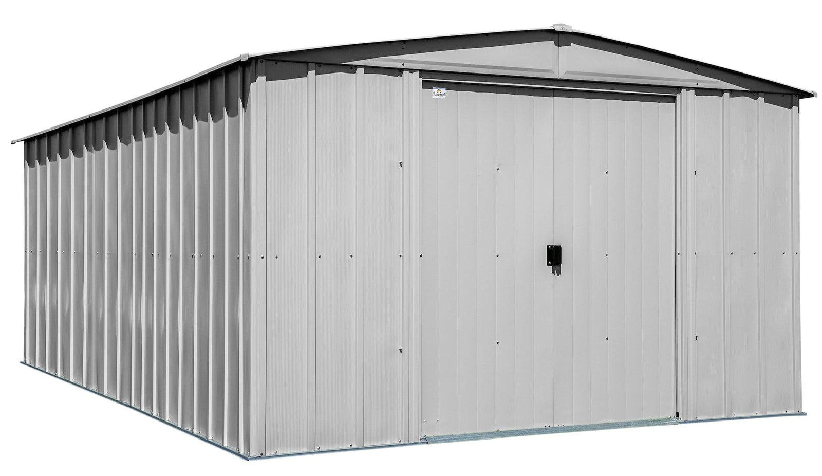 Classic Galvanized Steel Storage Shed, Flute Grey, 10-ft x 14-ft S9B5 - product image 3