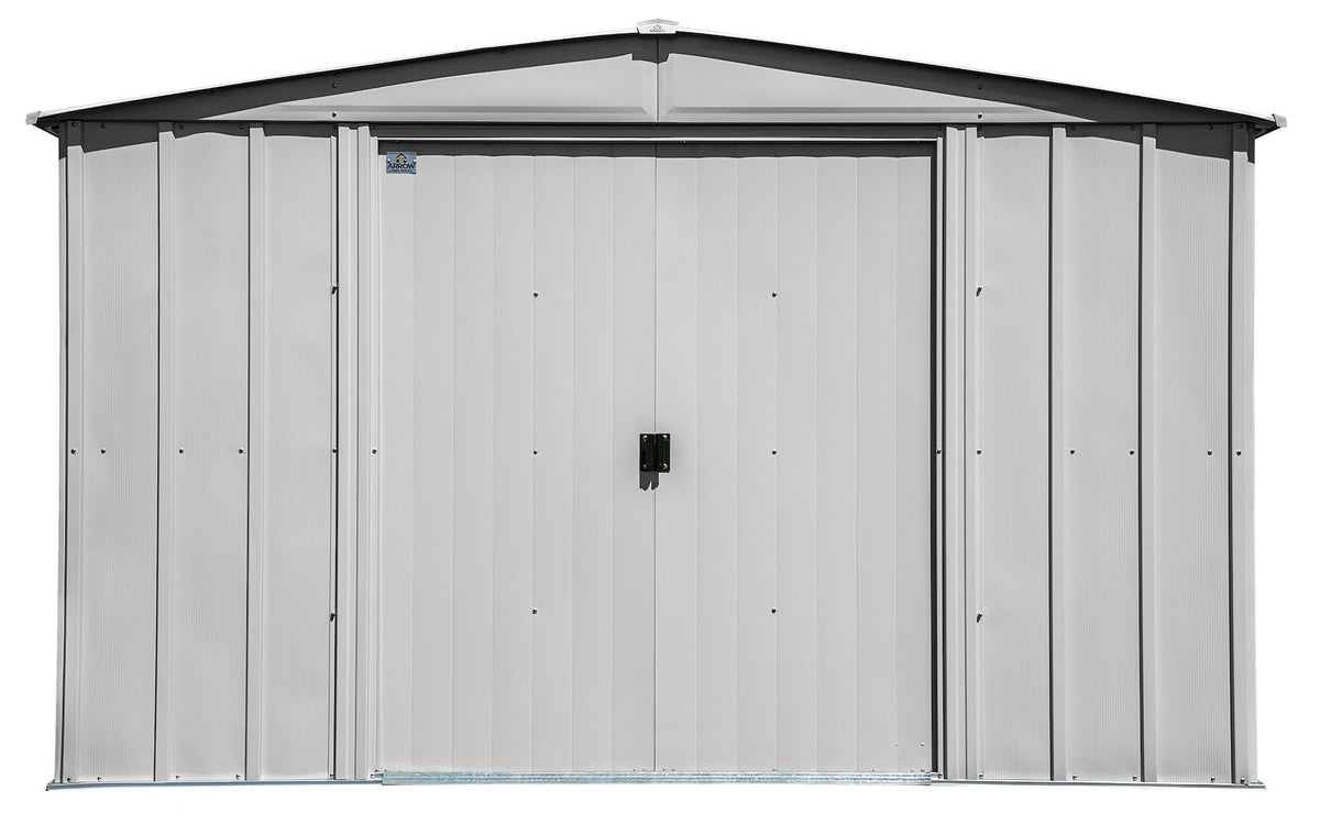 Classic Galvanized Steel Storage Shed, Flute Grey, 10-ft x 14-ft S9B5 - product image 4