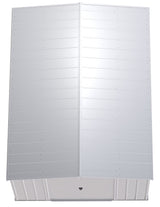 Classic Galvanized Steel Storage Shed, Flute Grey, 10-ft x 14-ft S9B5 - product image 6
