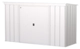 Classic Galvanized Steel Storage Shed, Flute Grey, 10-ft x 4-ft X7J3 - product image 1