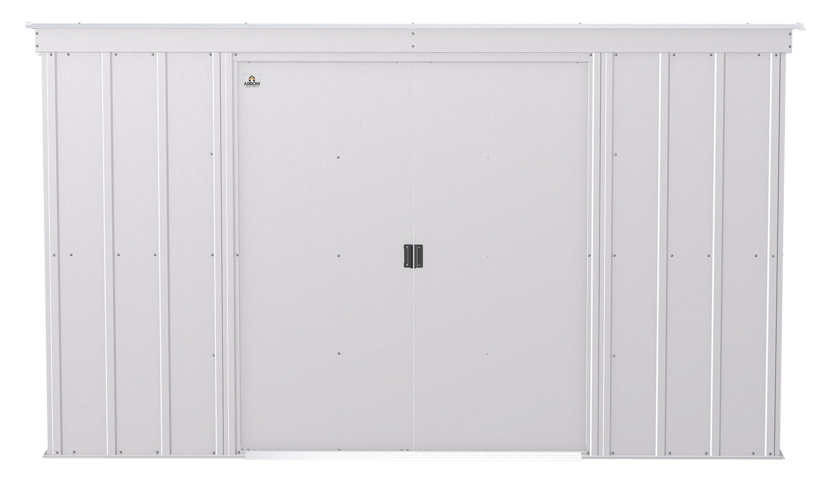 Classic Galvanized Steel Storage Shed, Flute Grey, 10-ft x 4-ft X7J3 - product image 3
