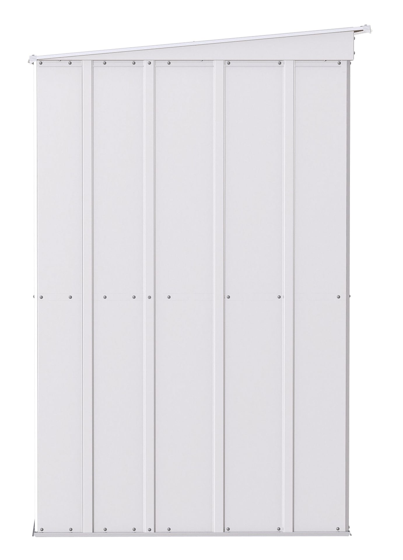 Classic Galvanized Steel Storage Shed, Flute Grey, 10-ft x 4-ft W5A7 - product image 4