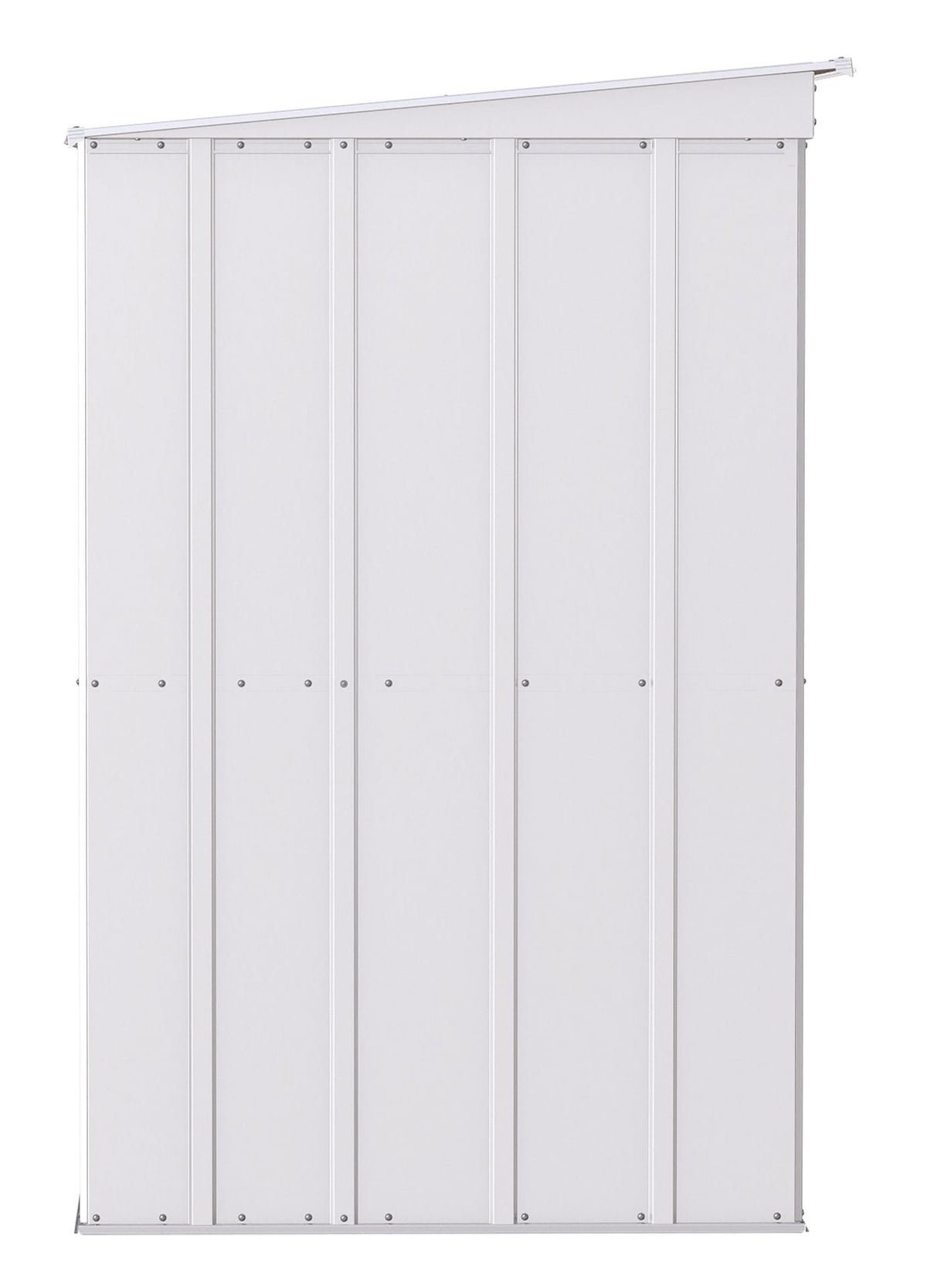 Classic Galvanized Steel Storage Shed, Flute Grey, 10-ft x 4-ft X7J3 - product image 4