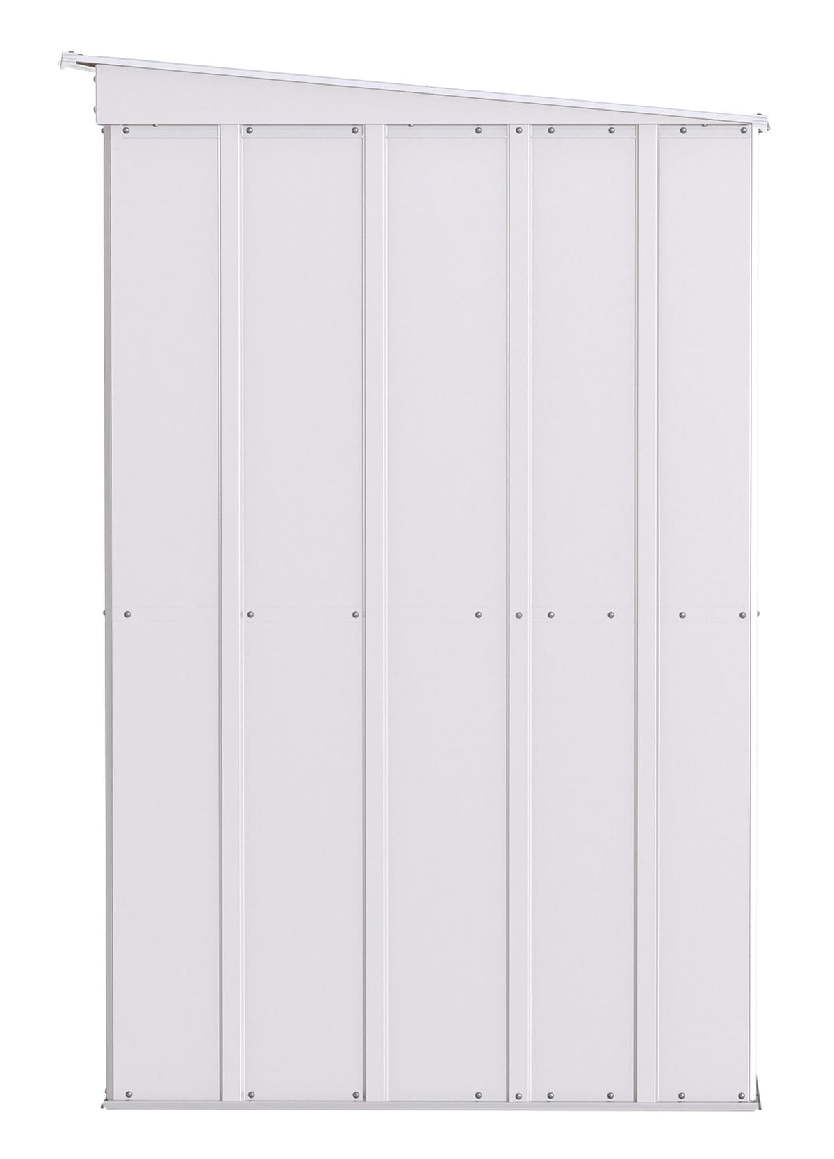 Classic Galvanized Steel Storage Shed, Flute Grey, 10-ft x 4-ft W5A7 - product image 5