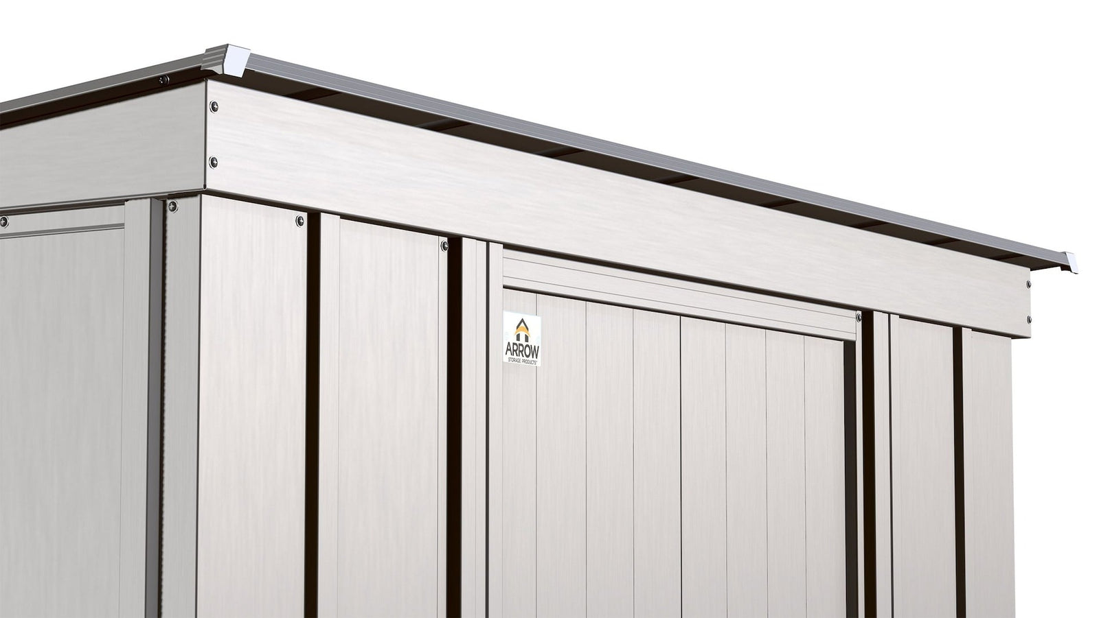 Classic Galvanized Steel Storage Shed, Flute Grey, 10-ft x 4-ft W5A7 - product image 7