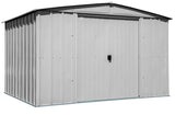 Classic Galvanized Steel Storage Shed, Flute Grey, 10-ft x 8-ft Q4J8 - product image 2