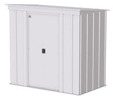 Classic Galvanized Steel Storage Shed, Flute Grey, 6-ft x 4-ft W4L7 - product image 1