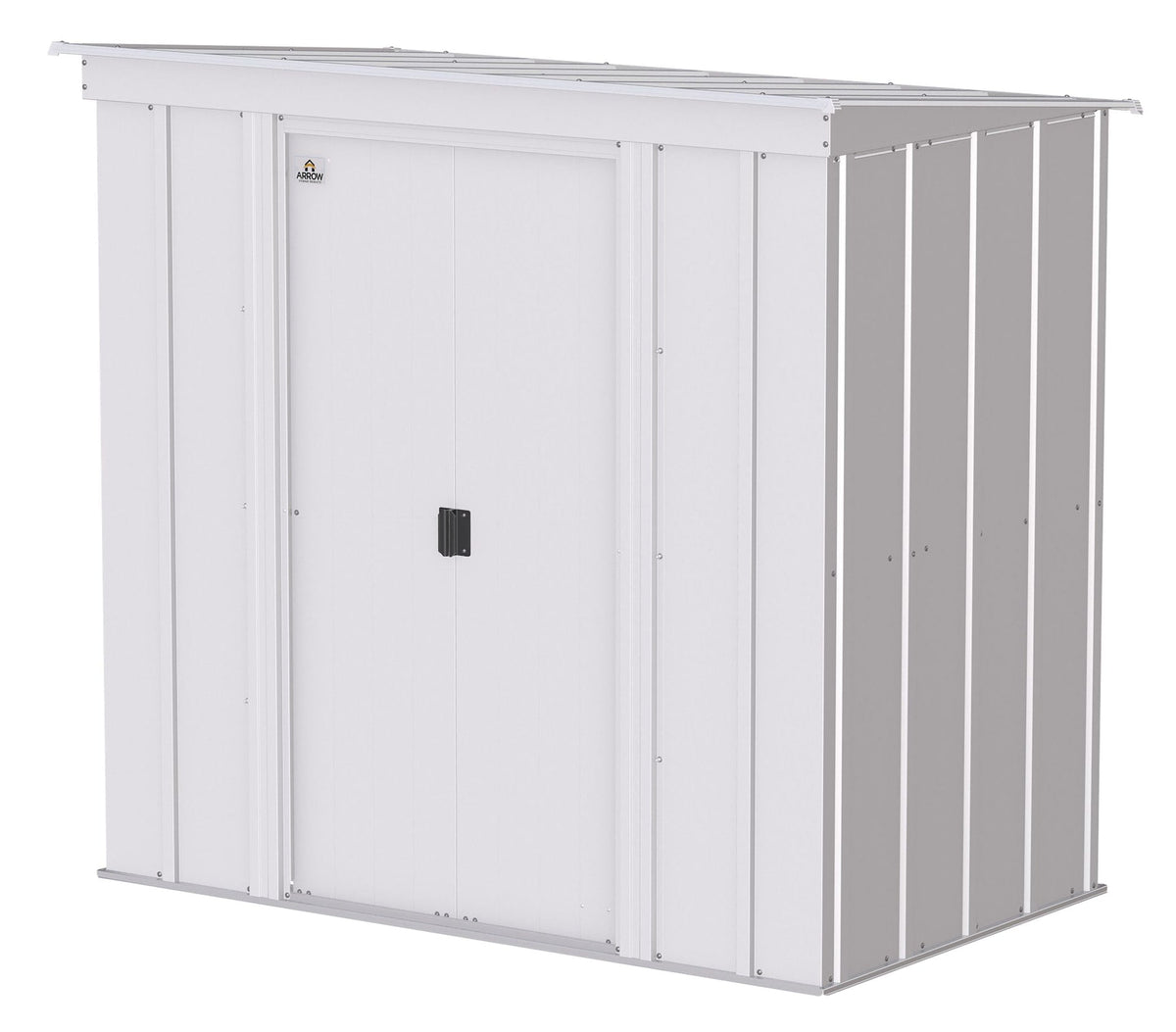 Classic Galvanized Steel Storage Shed, Flute Grey, 6-ft x 4-ft W4L7 - product image 1