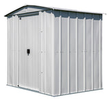 Classic Galvanized Steel Storage Shed, Flute Grey, 6-ft x 5-ft V0I4 - product image 1