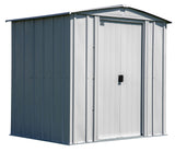 Classic Galvanized Steel Storage Shed, Flute Grey, 6-ft x 5-ft V0I4 - product image 3
