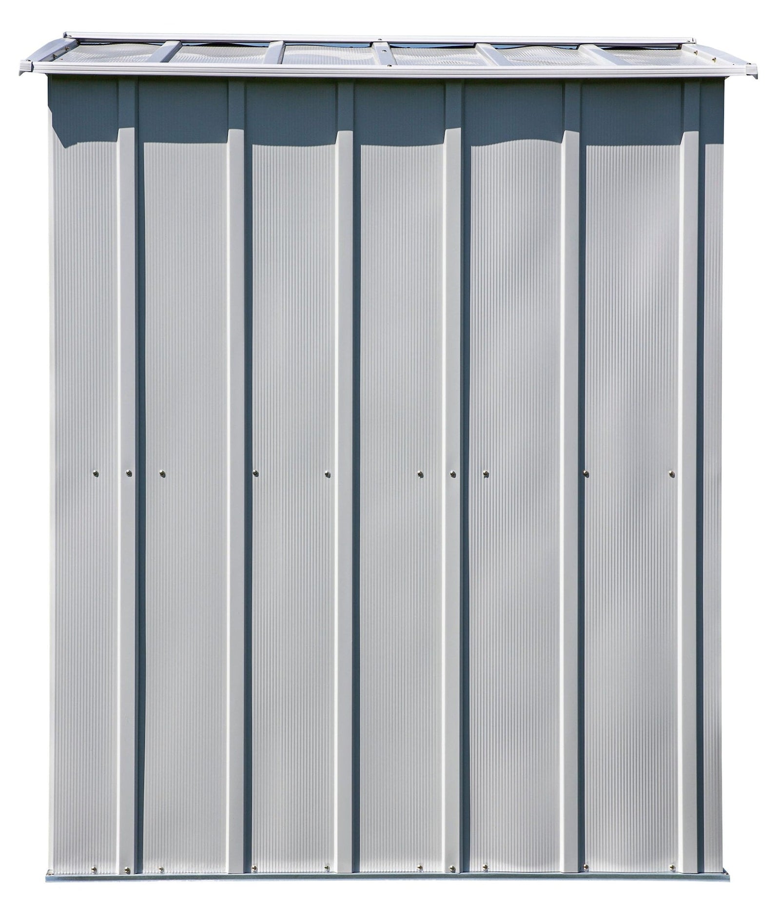 Classic Galvanized Steel Storage Shed, Flute Grey, 6-ft x 5-ft V0I4 - product image 6