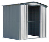 Classic Galvanized Steel Storage Shed, Flute Grey, 6-ft x 5-ft V0I4 - product image 8