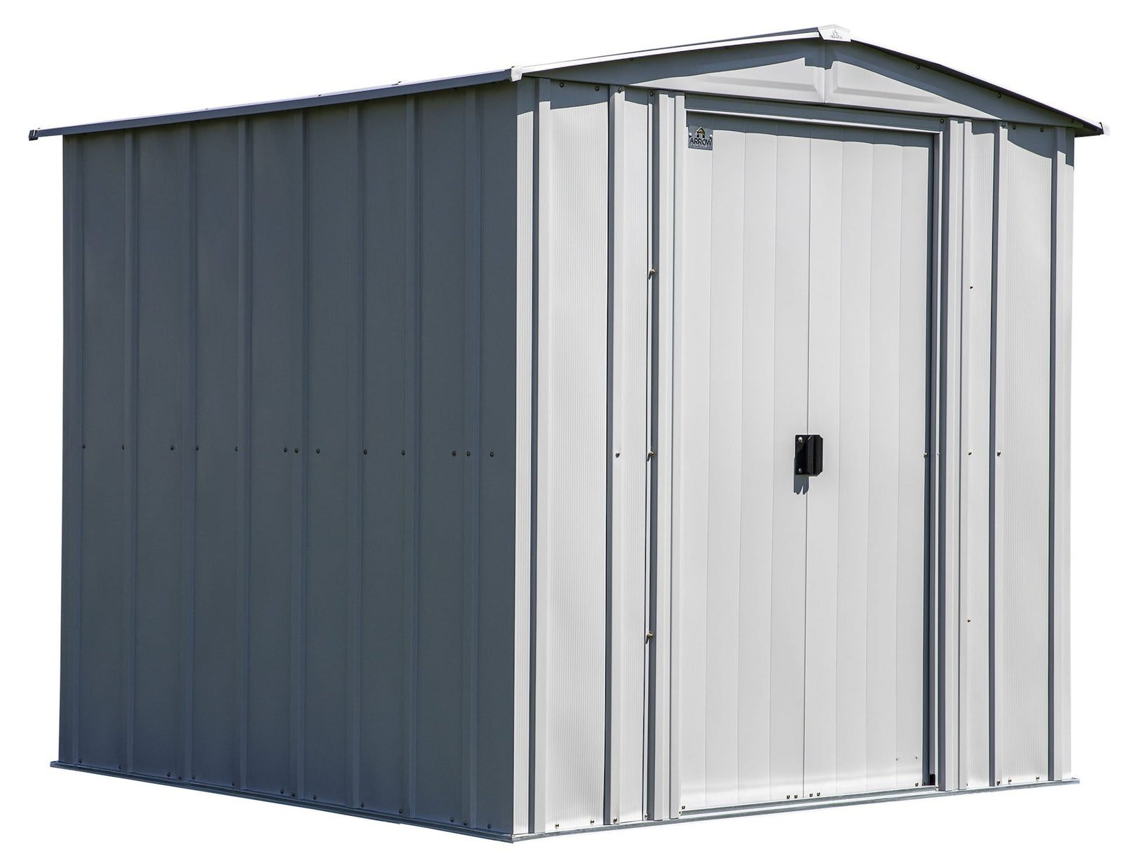 Classic Galvanized Steel Storage Shed, Flute Grey, 6-ft x 7-ft G1C2 - product image 1