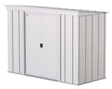Classic Galvanized Steel Storage Shed, Flute Grey, 8-ft x 4-ft A3I1 - product image 2