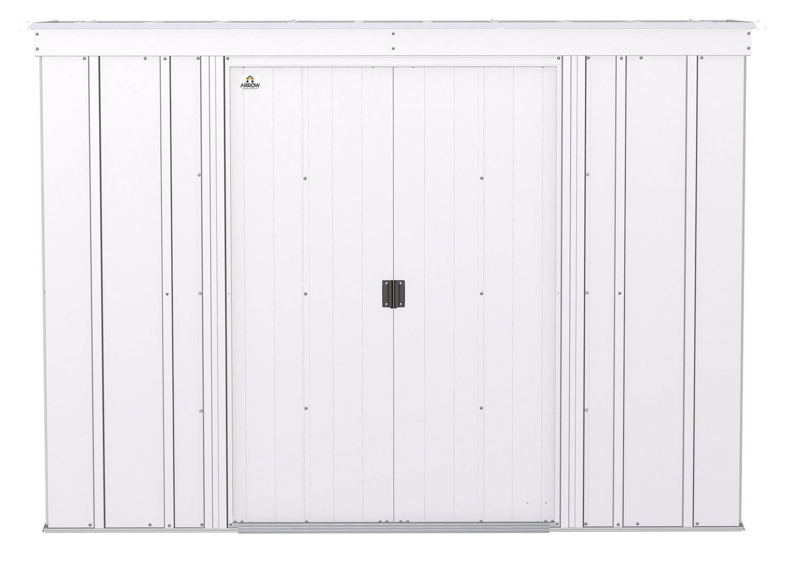 Classic Galvanized Steel Storage Shed, Flute Grey, 8-ft x 4-ft A3I1 - product image 3
