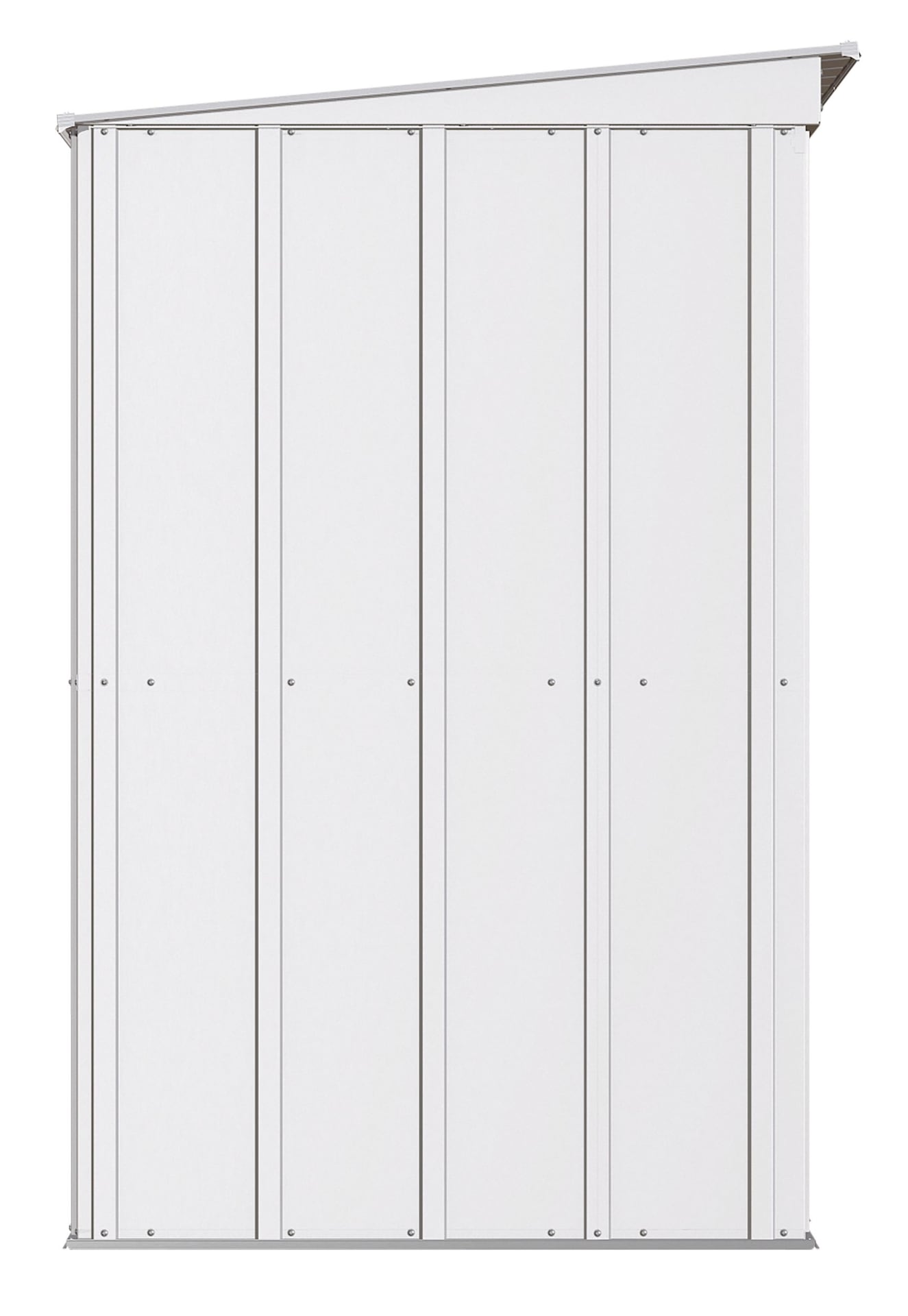 Classic Galvanized Steel Storage Shed, Flute Grey, 8-ft x 4-ft A3I1 - product image 4
