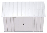 Classic Galvanized Steel Storage Shed, Flute Grey, 8-ft x 4-ft A3I1 - product image 6