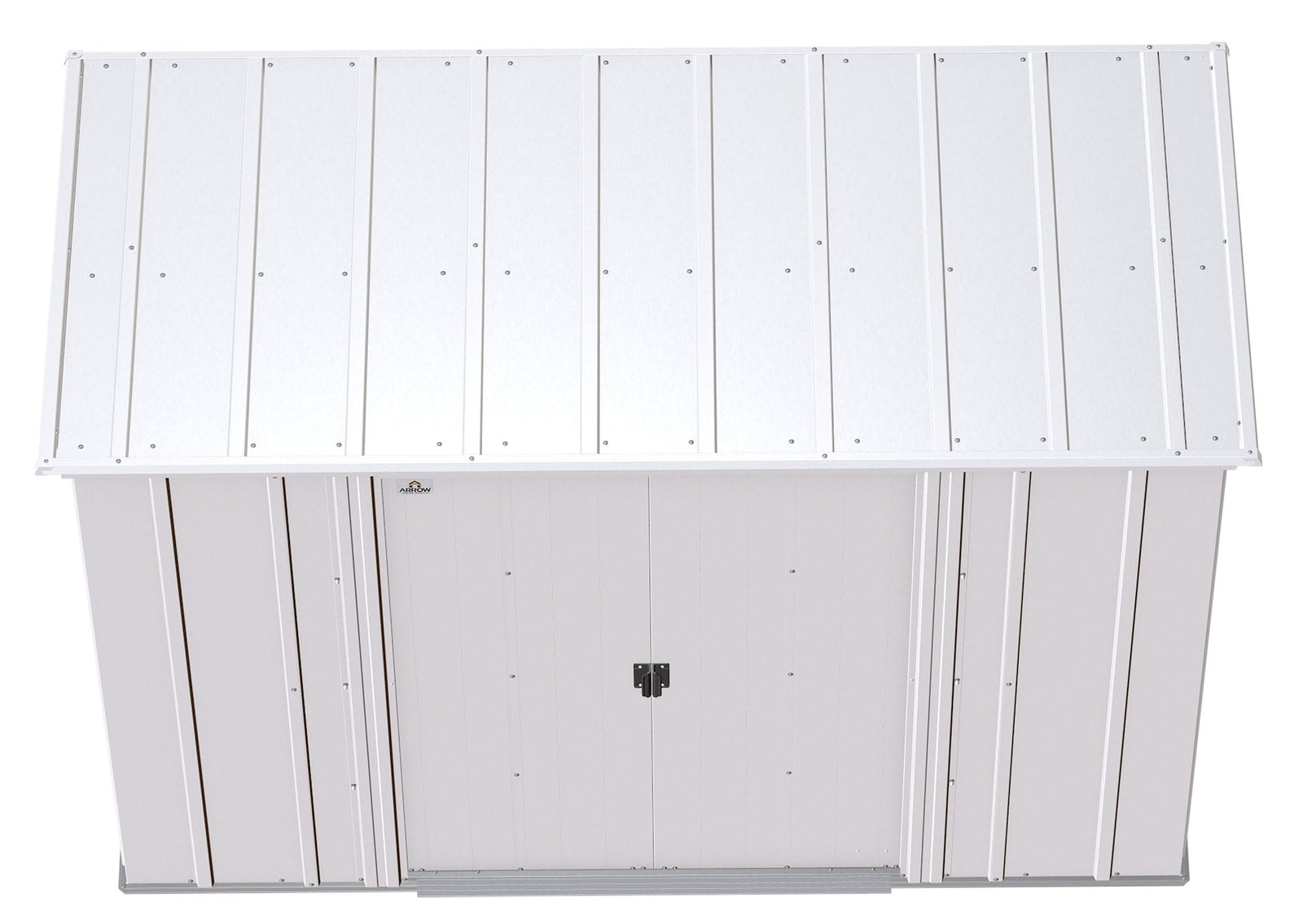 Classic Galvanized Steel Storage Shed, Flute Grey, 8-ft x 4-ft A3I1 - product image 6