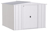 Classic Galvanized Steel Storage Shed, Flute Grey, 8-ft x 8-ft H6L3 - product image 1