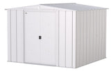 Classic Galvanized Steel Storage Shed, Flute Grey, 8-ft x 8-ft H6L3 - product image 2