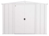 Classic Galvanized Steel Storage Shed, Flute Grey, 8-ft x 8-ft H6L3 - product image 3