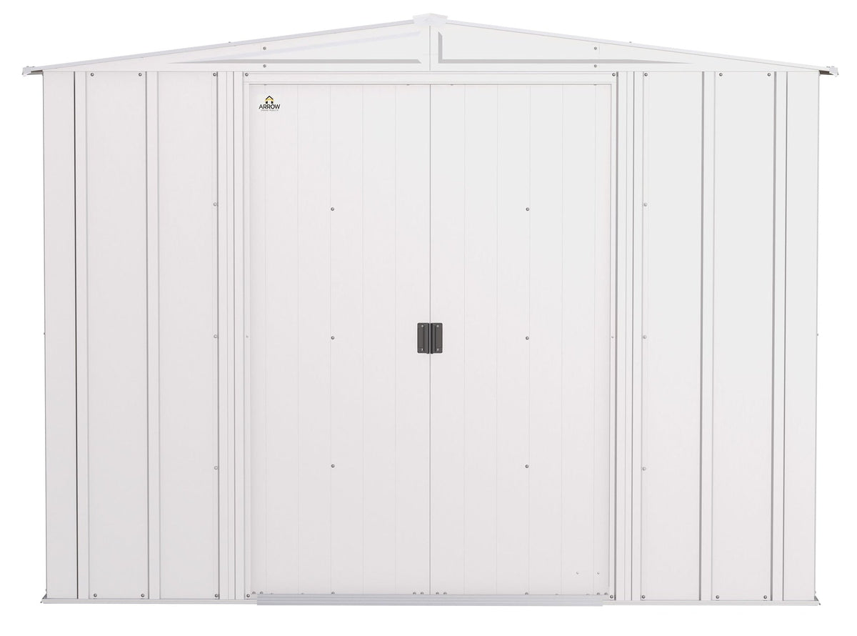 Classic Galvanized Steel Storage Shed, Flute Grey, 8-ft x 8-ft H6L3 - product image 3