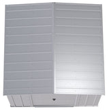 Classic Galvanized Steel Storage Shed, Flute Grey, 8-ft x 8-ft H6L3 - product image 4
