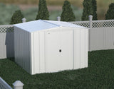 Classic Galvanized Steel Storage Shed, Flute Grey, 8-ft x 8-ft H6L3 - product image 8