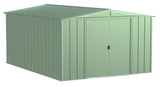 Classic Galvanized Steel Storage Shed, Sage Green, 10-ft x 14-ft M9K7 - product image 3