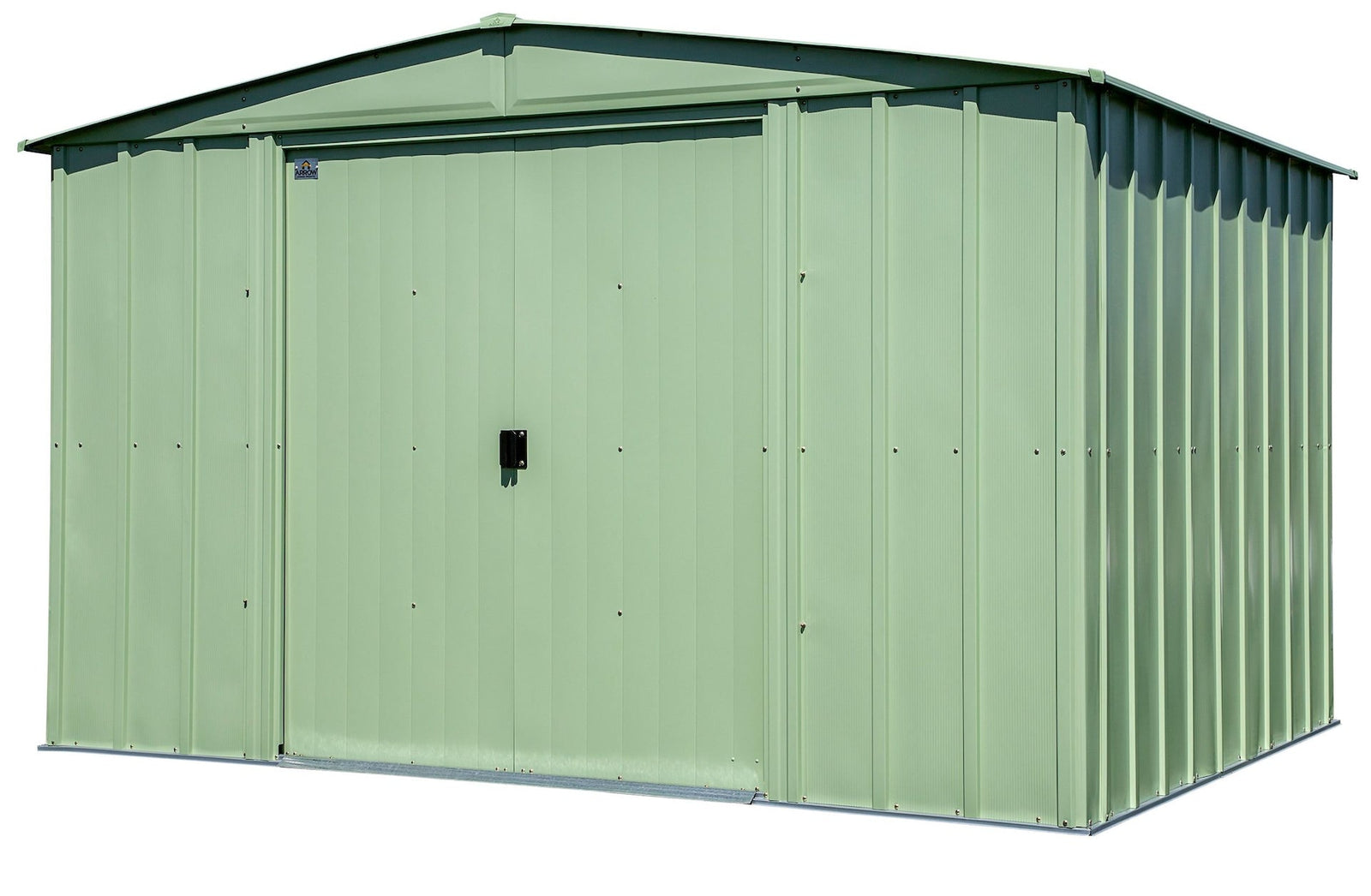 Classic Galvanized Steel Storage Shed, Sage Green, 10-ft x 8-ft Y8S6 - product image 3