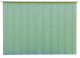 Classic Galvanized Steel Storage Shed, Sage Green, 10-ft x 8-ft Y8S6 - product image 6
