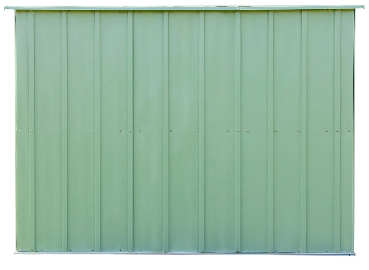 Classic Galvanized Steel Storage Shed, Sage Green, 10-ft x 8-ft Y8S6 - product image 8
