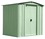 Classic Galvanized Steel Storage Shed, Sage Green, 6-ft x 5-ft C0V9 - product image 1