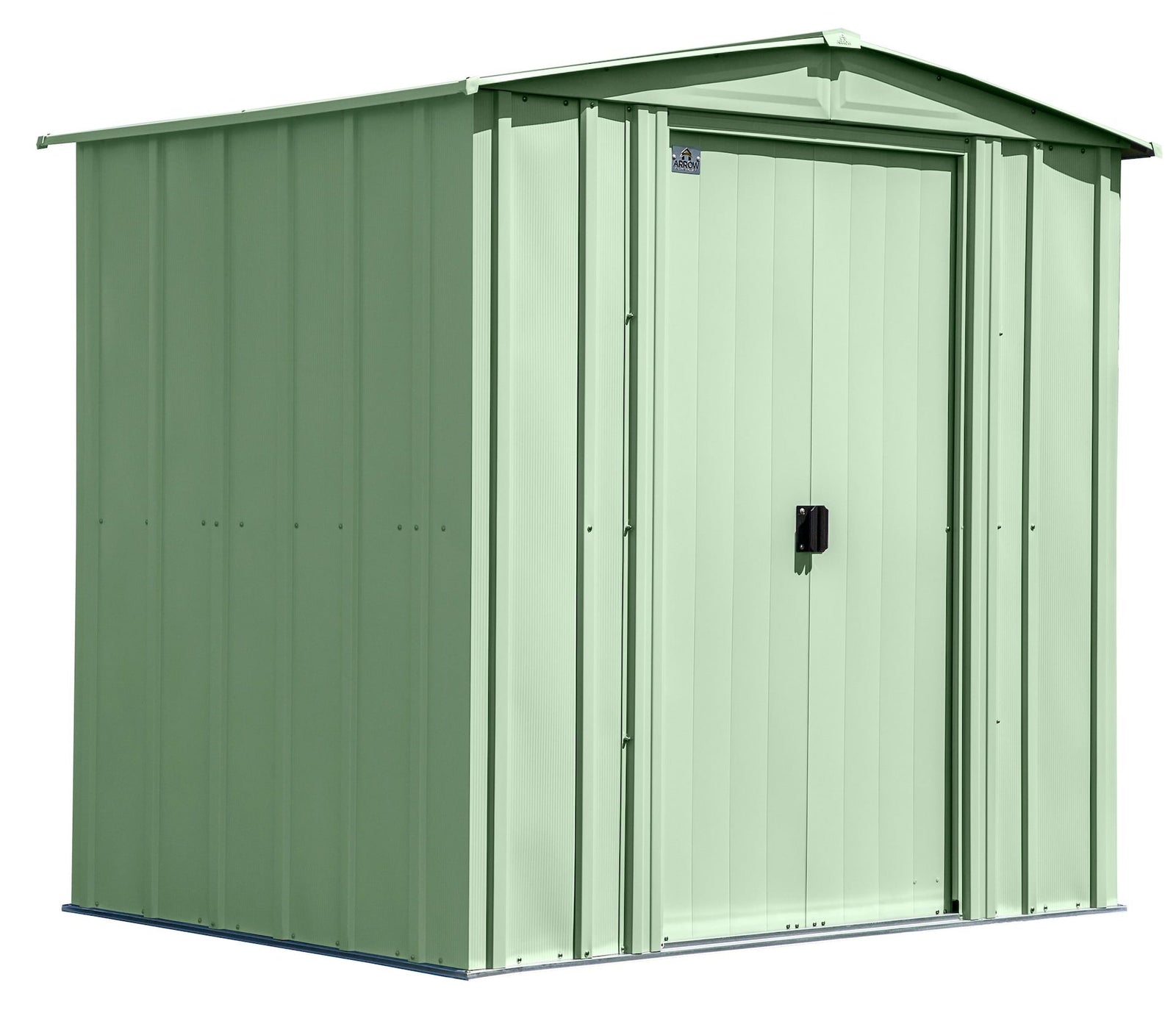 Classic Galvanized Steel Storage Shed, Sage Green, 6-ft x 5-ft C0V9 - product image 2