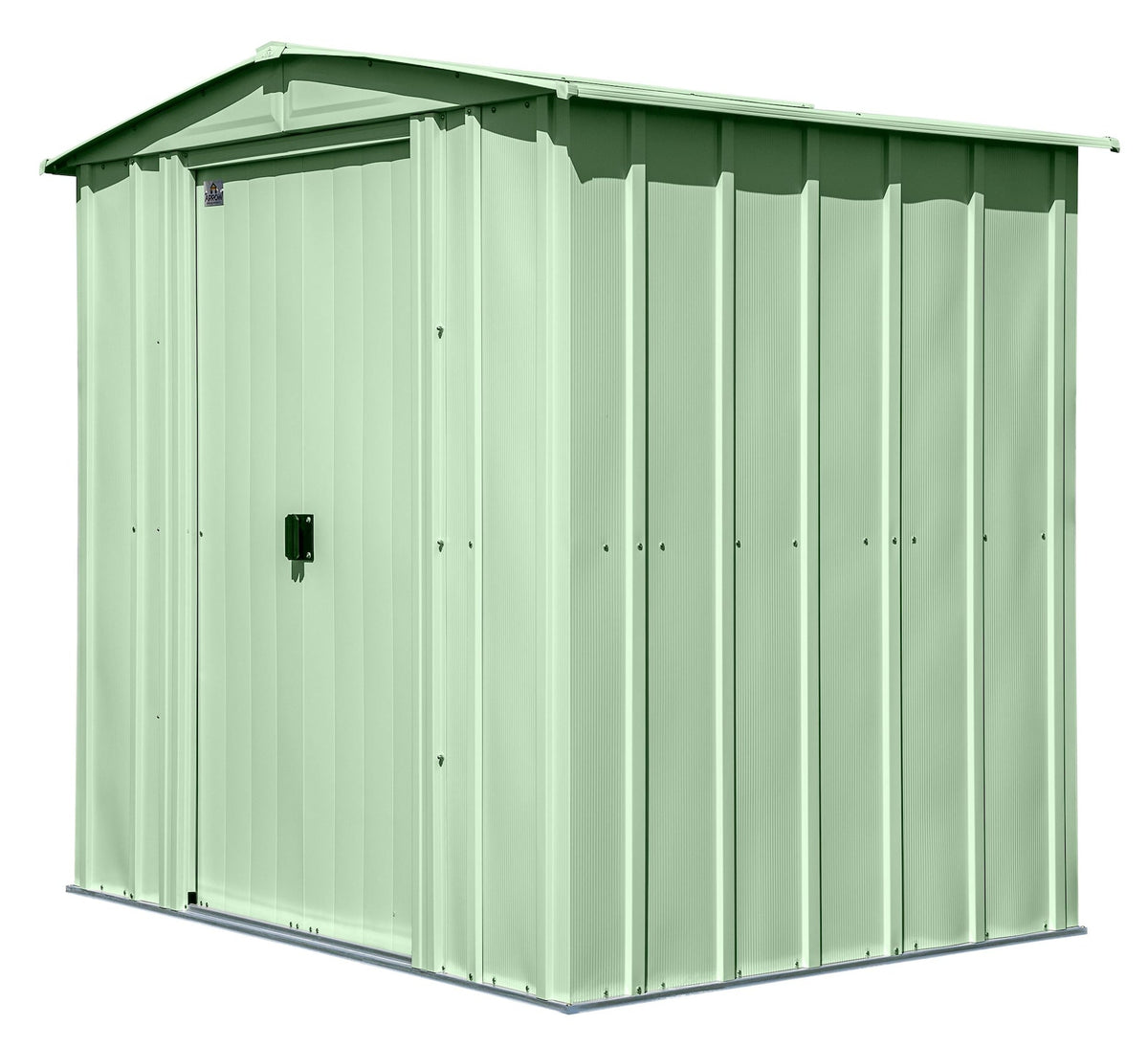 Classic Galvanized Steel Storage Shed, Sage Green, 6-ft x 5-ft C0V9 - product image 3