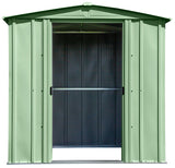 Classic Galvanized Steel Storage Shed, Sage Green, 6-ft x 5-ft C0V9 - product image 4