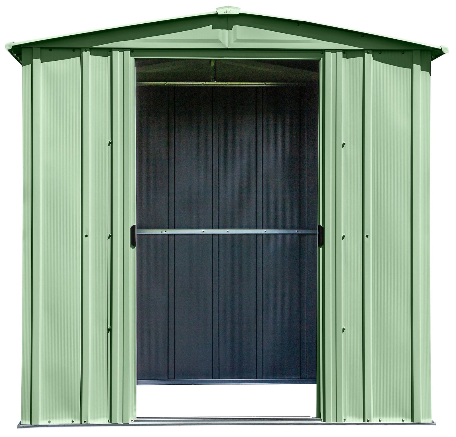 Classic Galvanized Steel Storage Shed, Sage Green, 6-ft x 5-ft C0V9 - product image 4