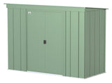 Classic Galvanized Steel Storage Shed, Sage Green, 8-ft x 4-ft T1K9 - product image 2
