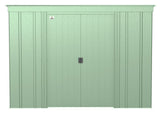 Classic Galvanized Steel Storage Shed, Sage Green, 8-ft x 4-ft T1K9 - product image 3