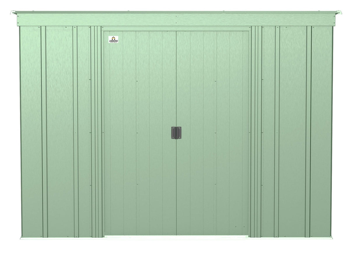 Classic Galvanized Steel Storage Shed, Sage Green, 8-ft x 4-ft T1K9 - product image 3
