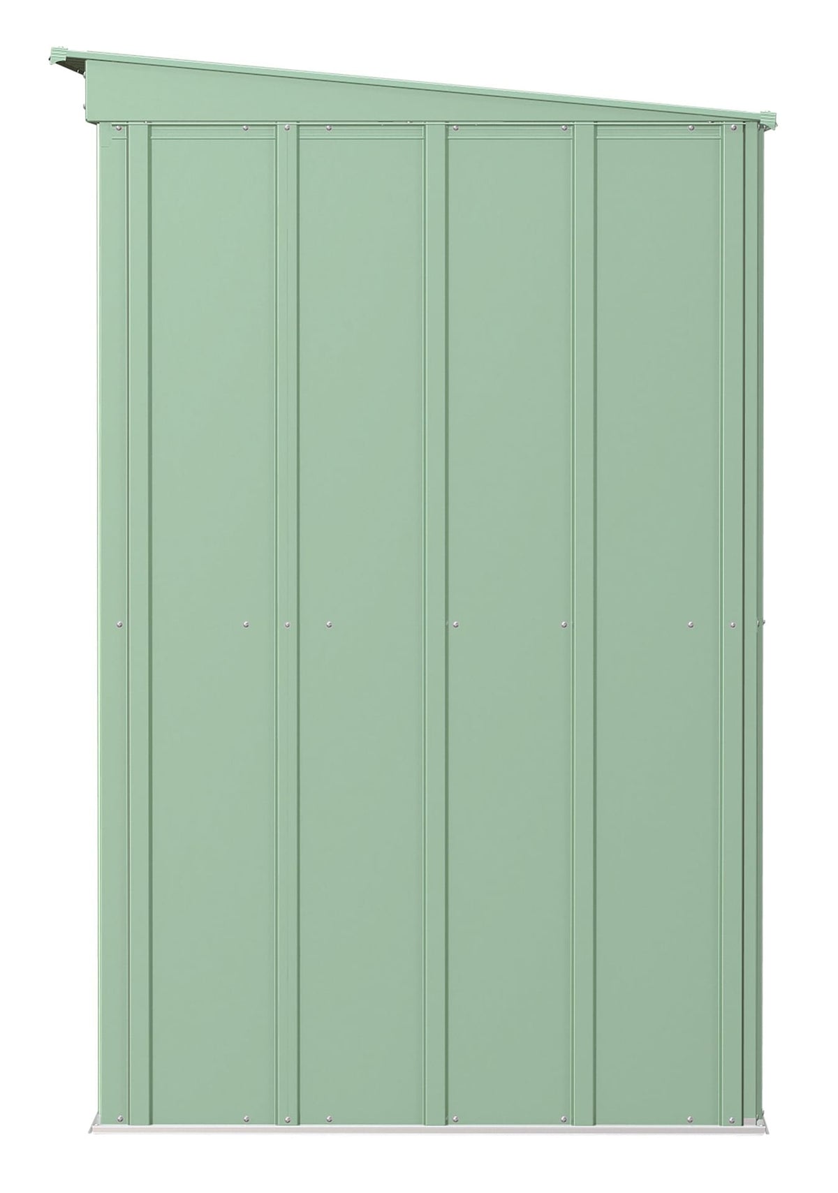 Classic Galvanized Steel Storage Shed, Sage Green, 8-ft x 4-ft T1K9 - product image 4
