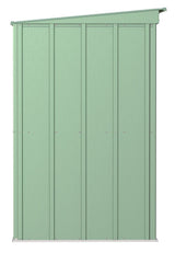 Classic Galvanized Steel Storage Shed, Sage Green, 8-ft x 4-ft T1K9 - product image 5